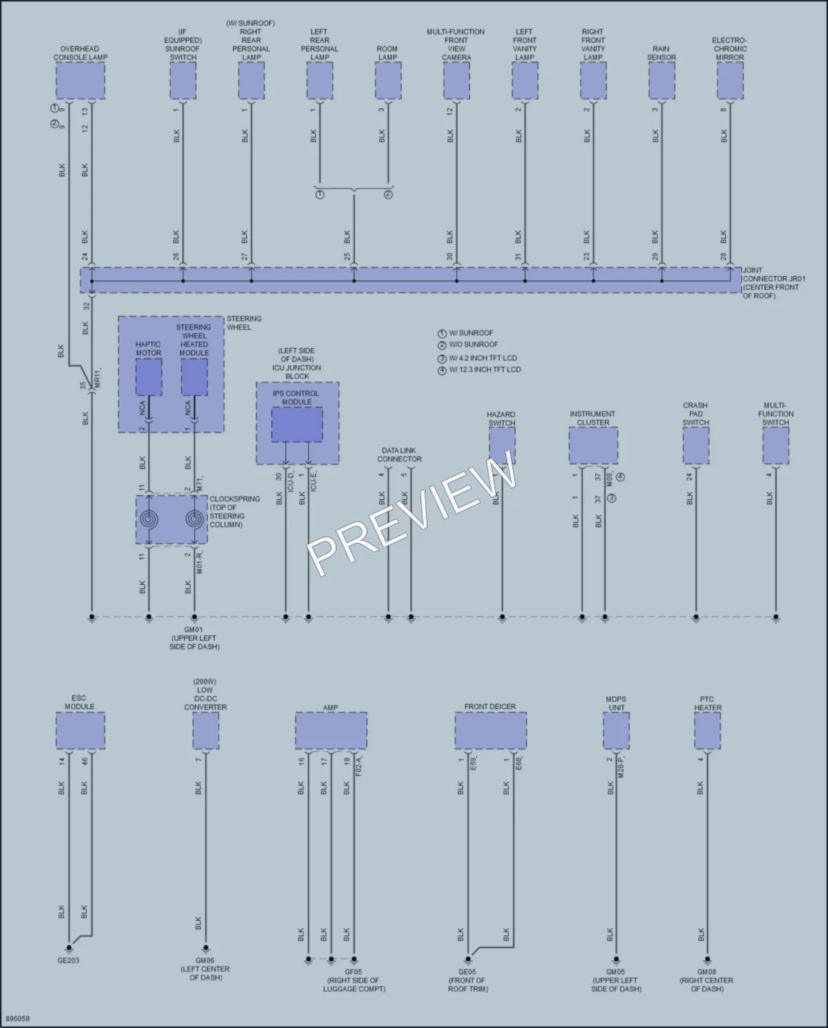 2025 Kia Sportage Ground Distribution wiring diagram preview