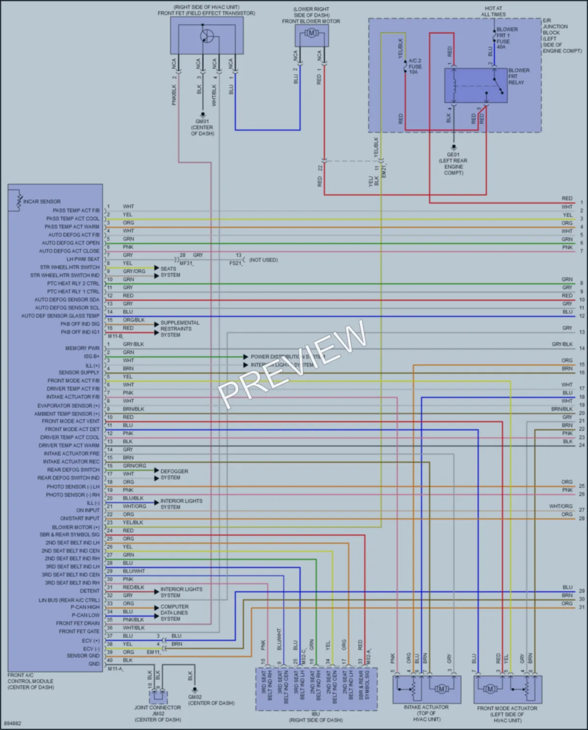 2025 Kia Telluride Air Conditioning wiring diagram preview