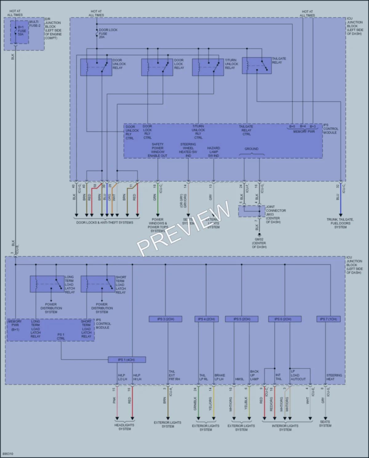2025 Kia Telluride Body Control Modules wiring diagram preview