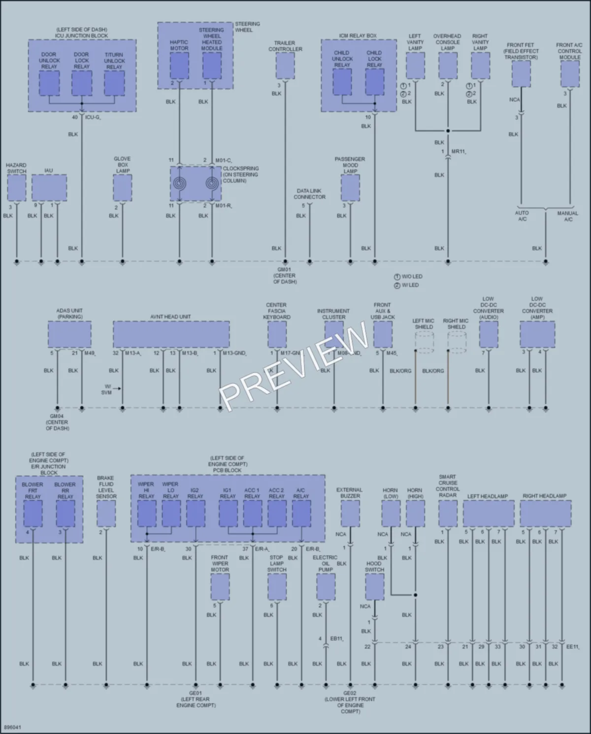 2025 Kia Telluride Ground Distribution wiring diagram preview