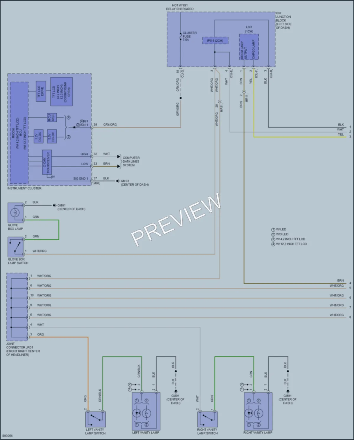2025 Kia Telluride Interior Lights wiring diagram preview