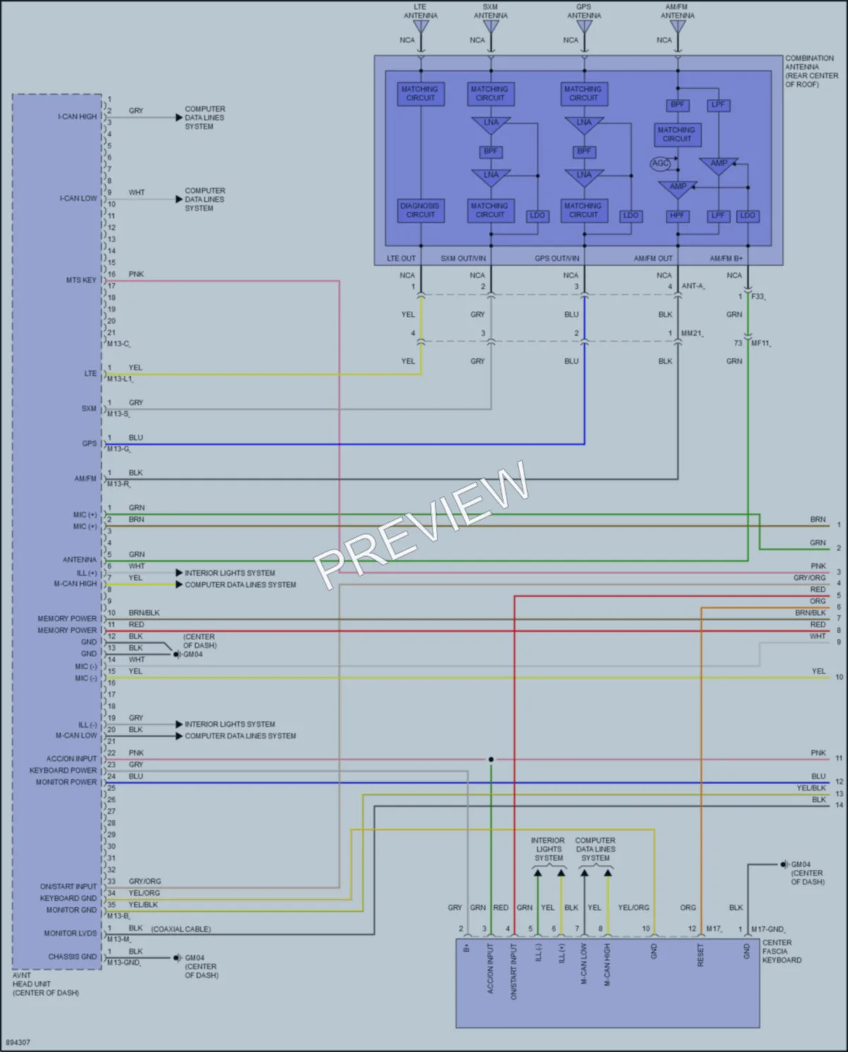 2025 Kia Telluride Radio wiring diagram preview