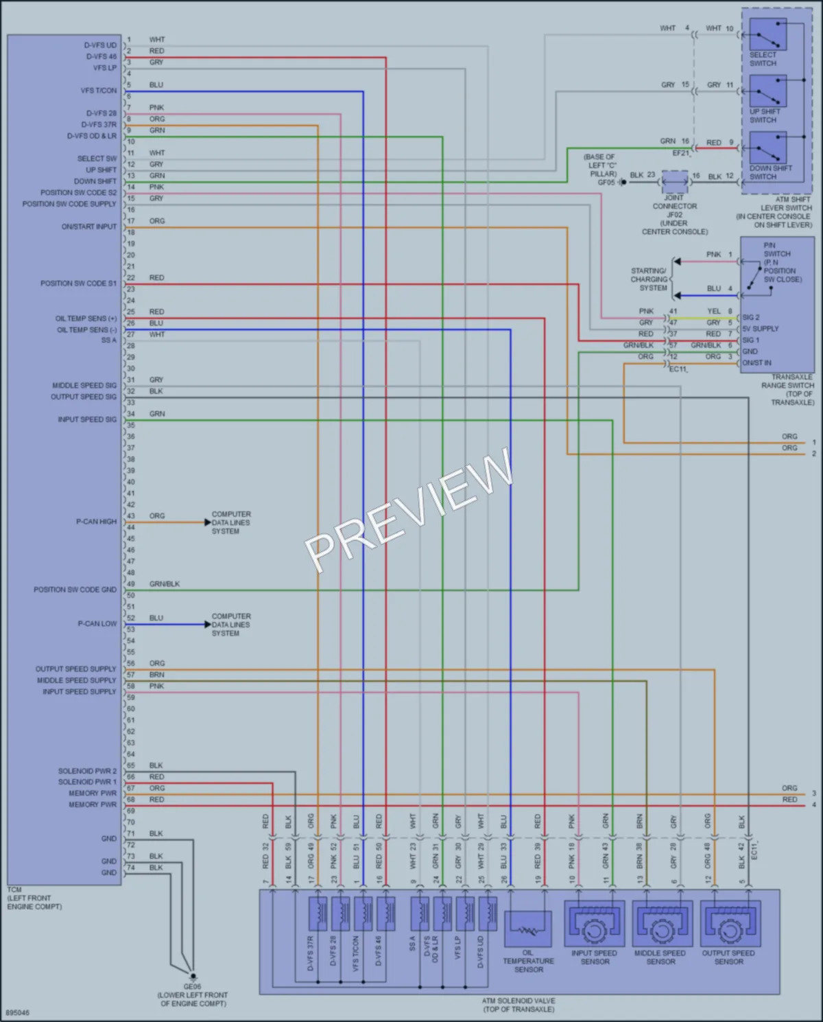 2025 Kia Telluride Transmission wiring diagram preview