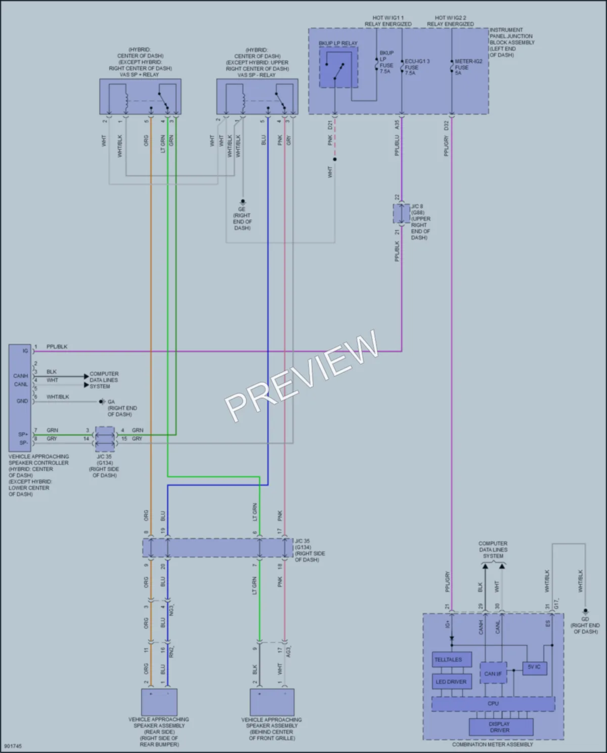 2025 Lexus ES300h Active Bodyworks wiring diagram preview