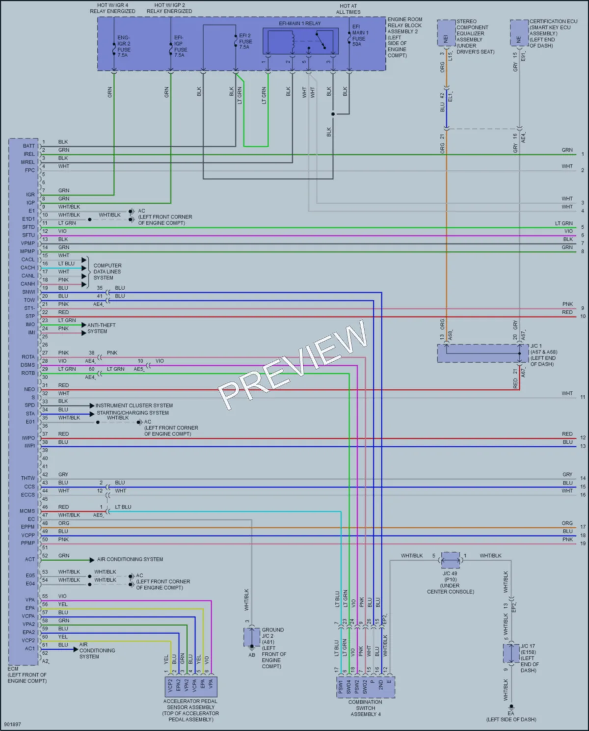 2025 Lexus GX550 Engine Performance wiring diagram preview