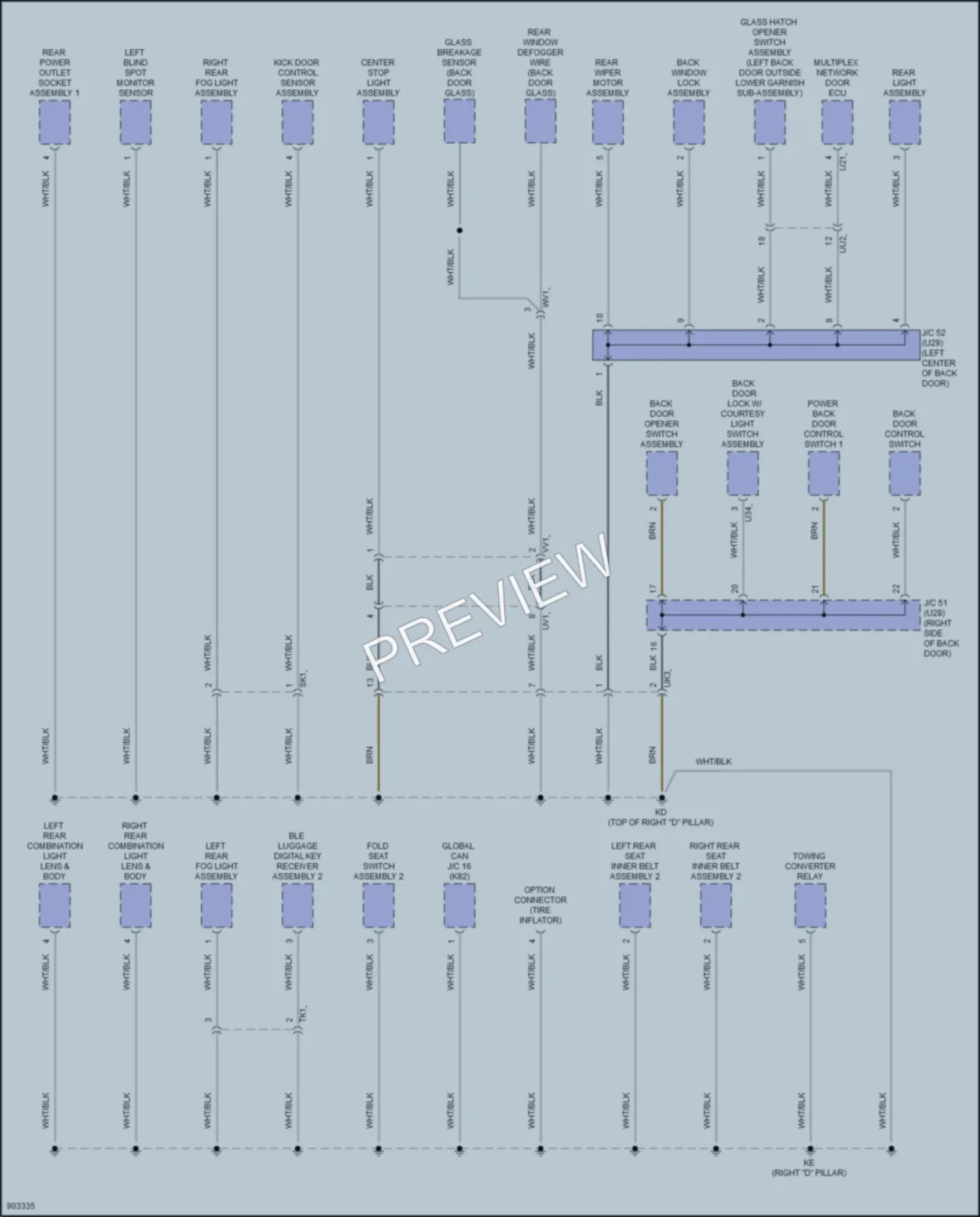2025 Lexus GX550 Ground Distribution wiring diagram preview