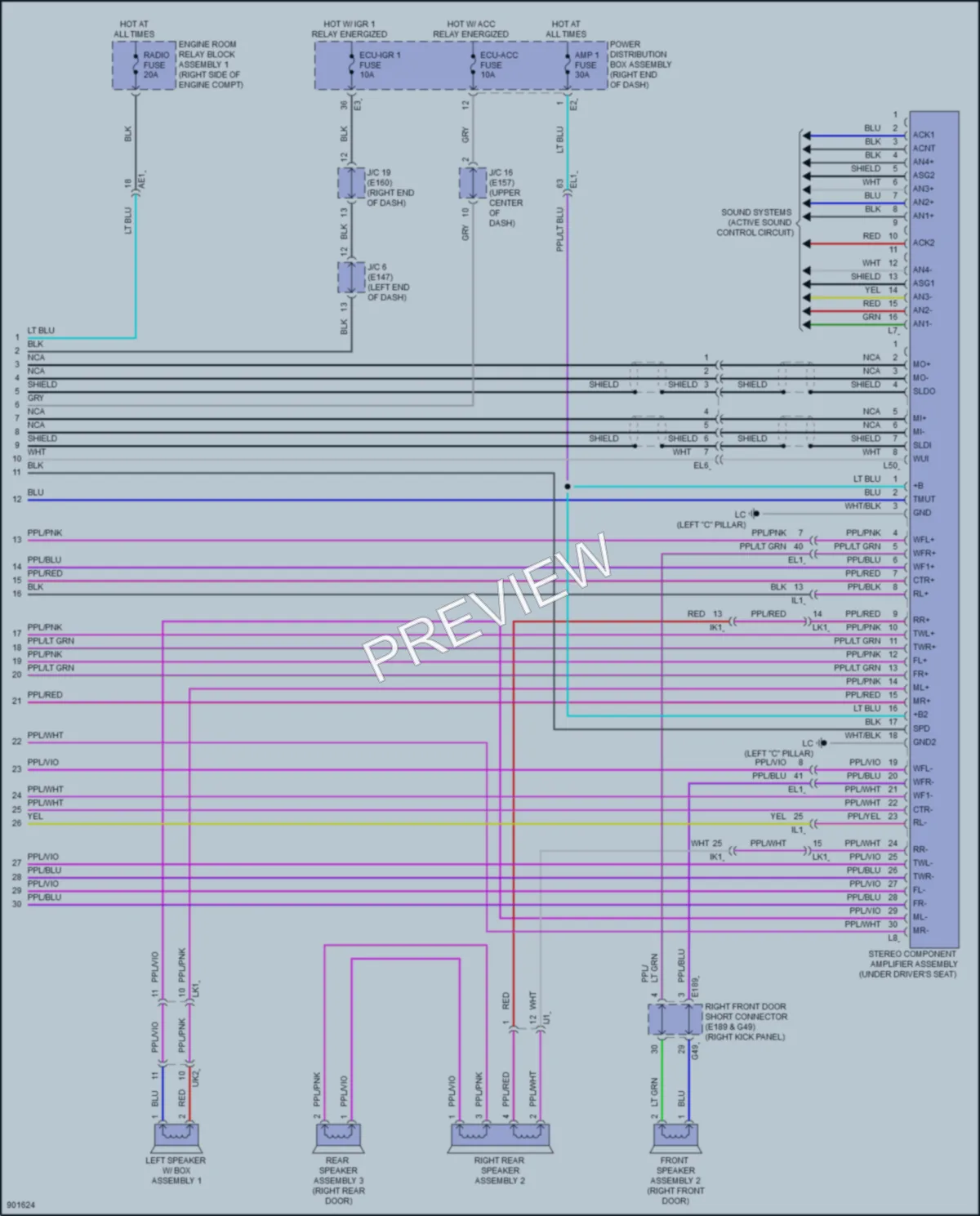 2025 Lexus GX550 Navigation wiring diagram preview