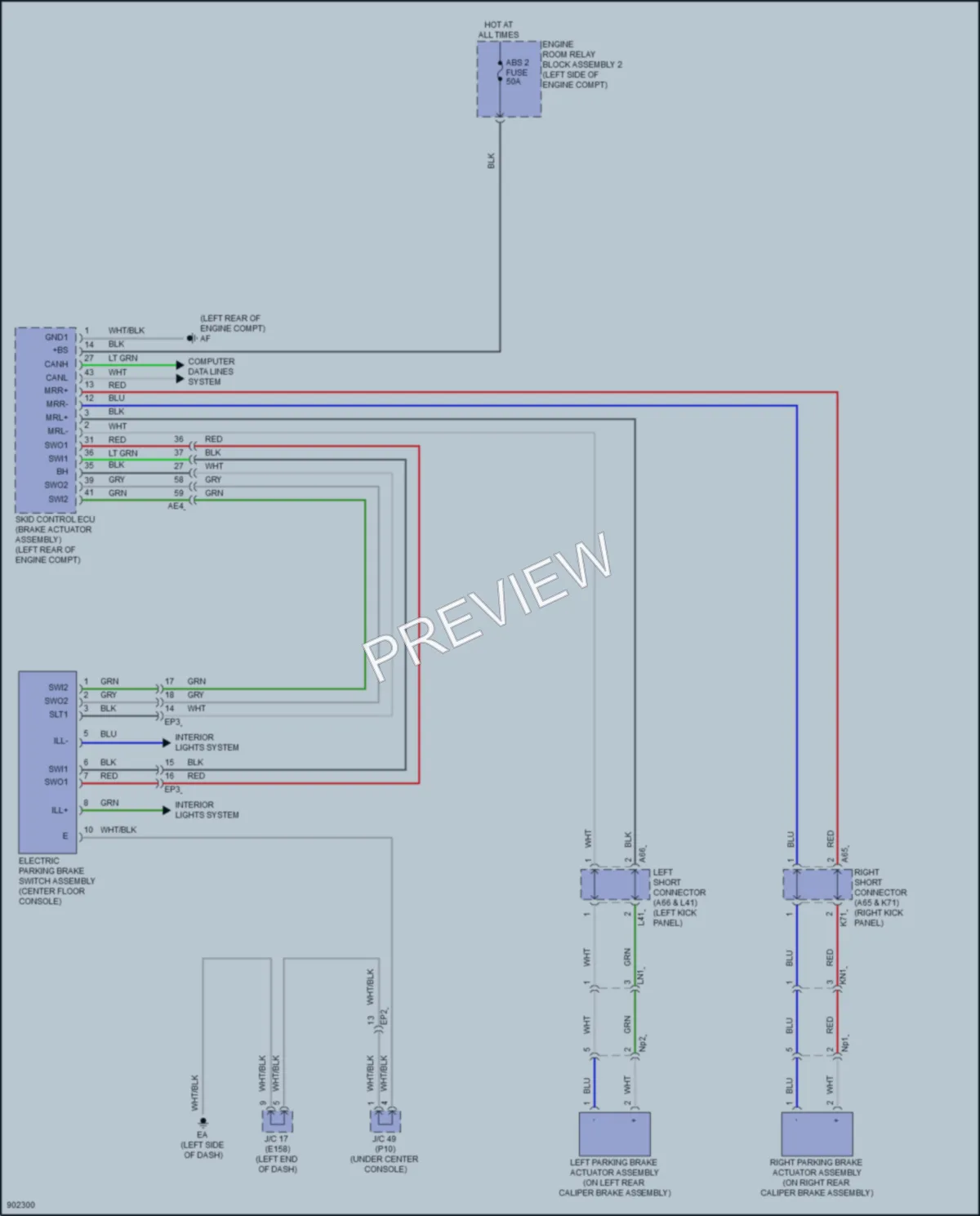 2025 Lexus GX550 Shift Interlock wiring diagram preview
