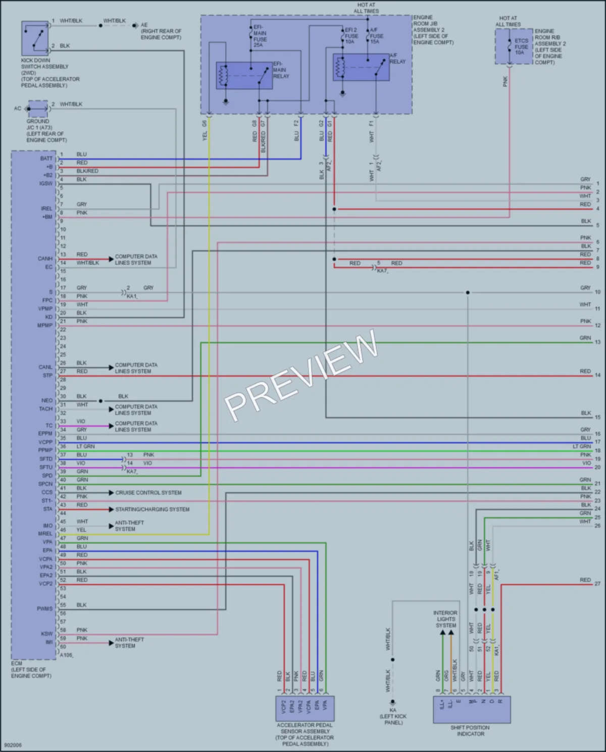 2025 Lexus IS350 Engine Performance wiring diagram preview