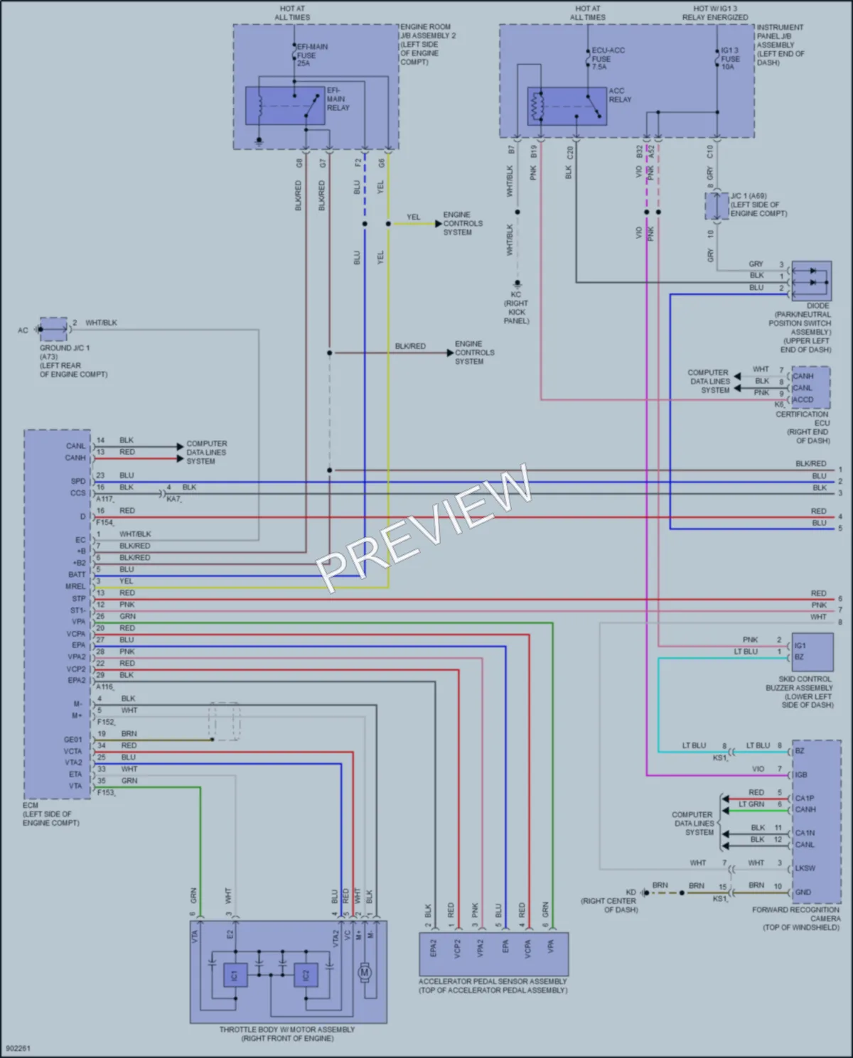 2025 Lexus IS500 Cruise Control wiring diagram preview