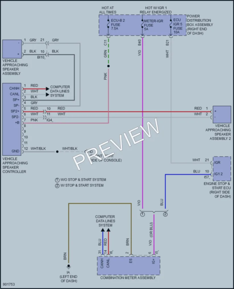 2025 Lexus LX600 Active Bodyworks wiring diagram preview