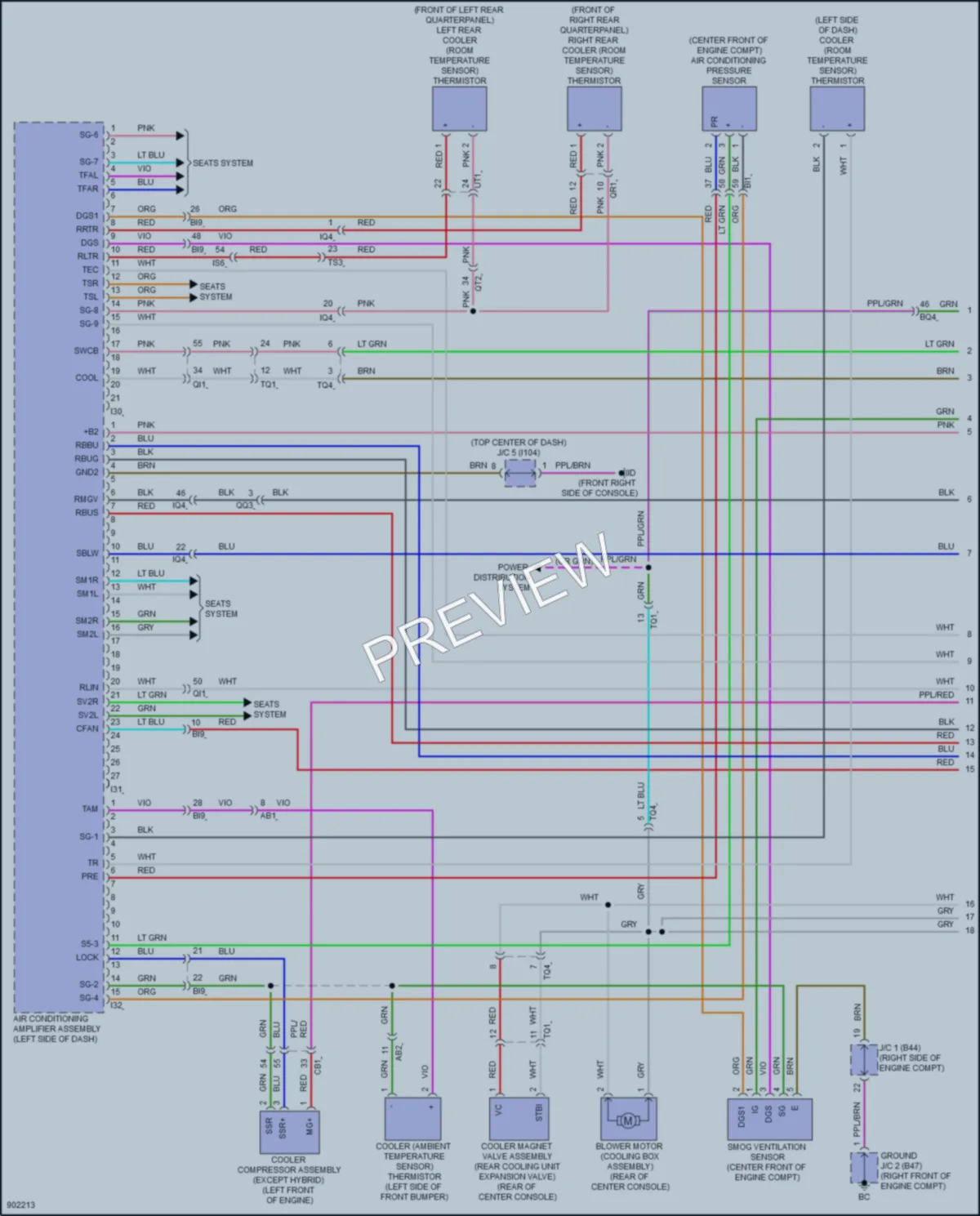 2025 Lexus LX600 Air Conditioning wiring diagram preview