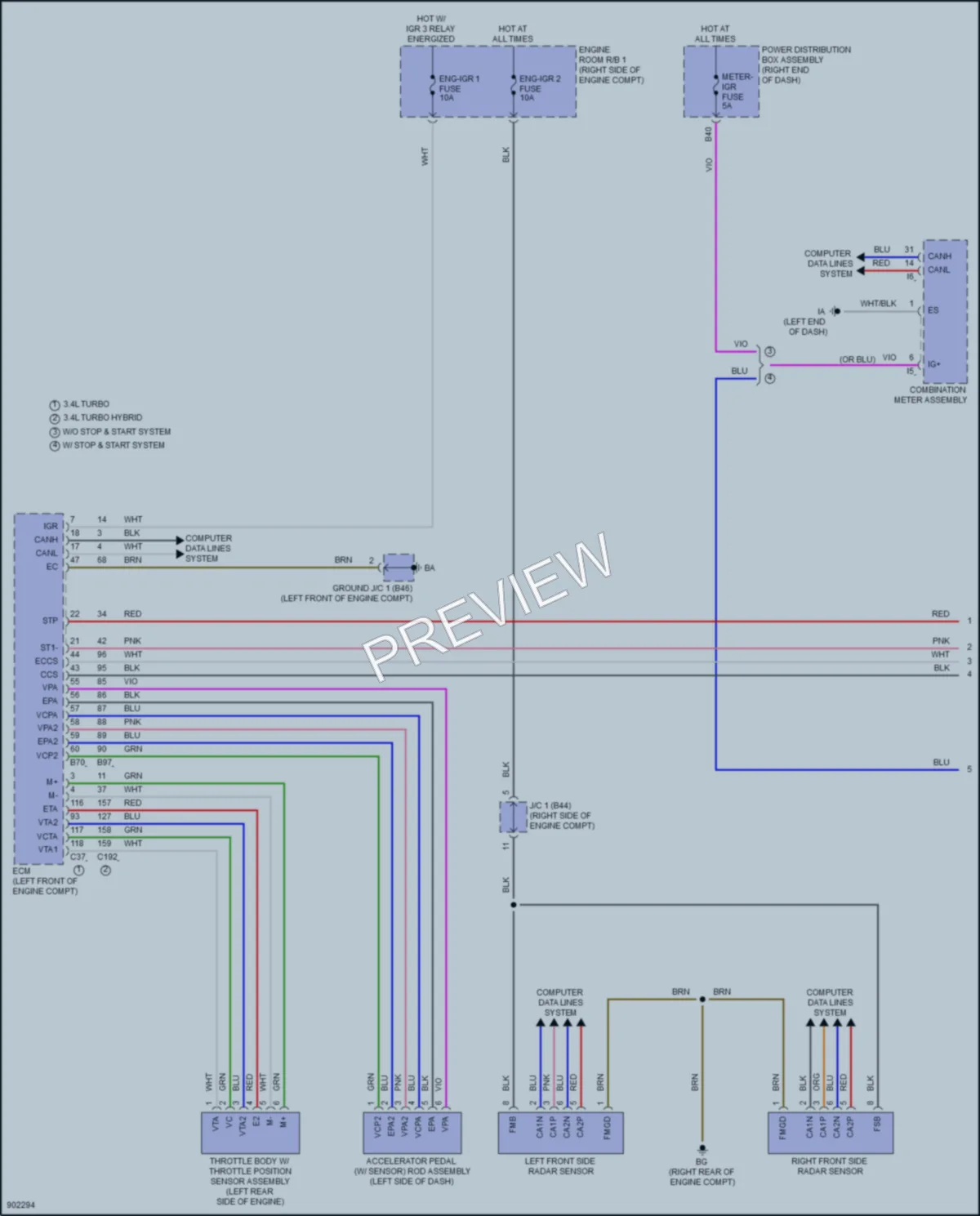 2025 Lexus LX600 Cruise Control wiring diagram preview