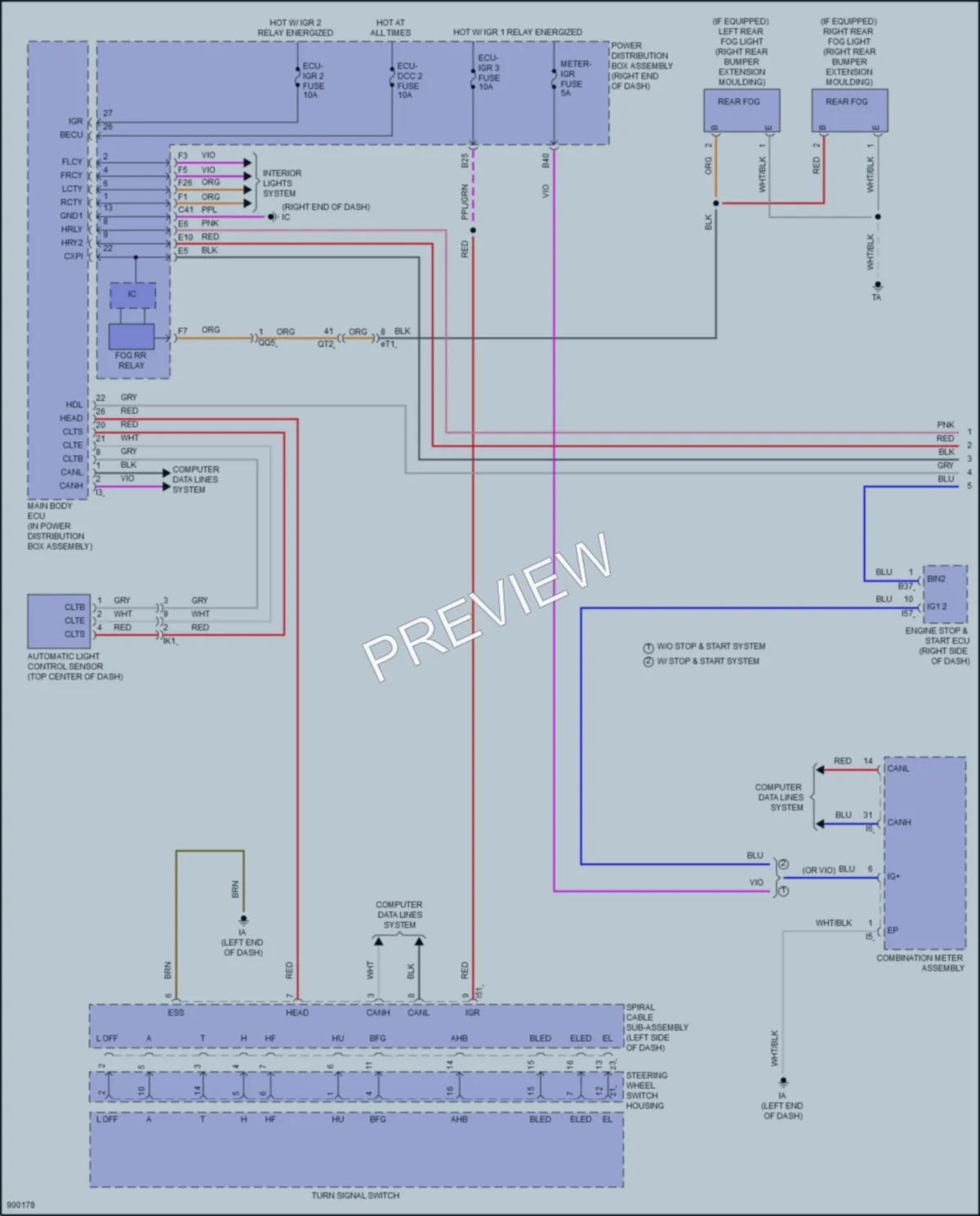 2025 Lexus LX600 Headlights wiring diagram preview