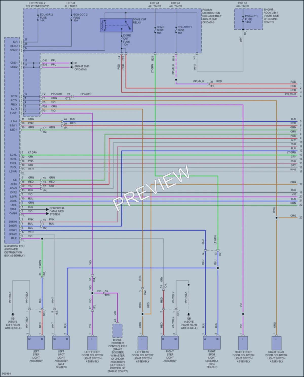 2025 Lexus LX600 Interior Lights wiring diagram preview