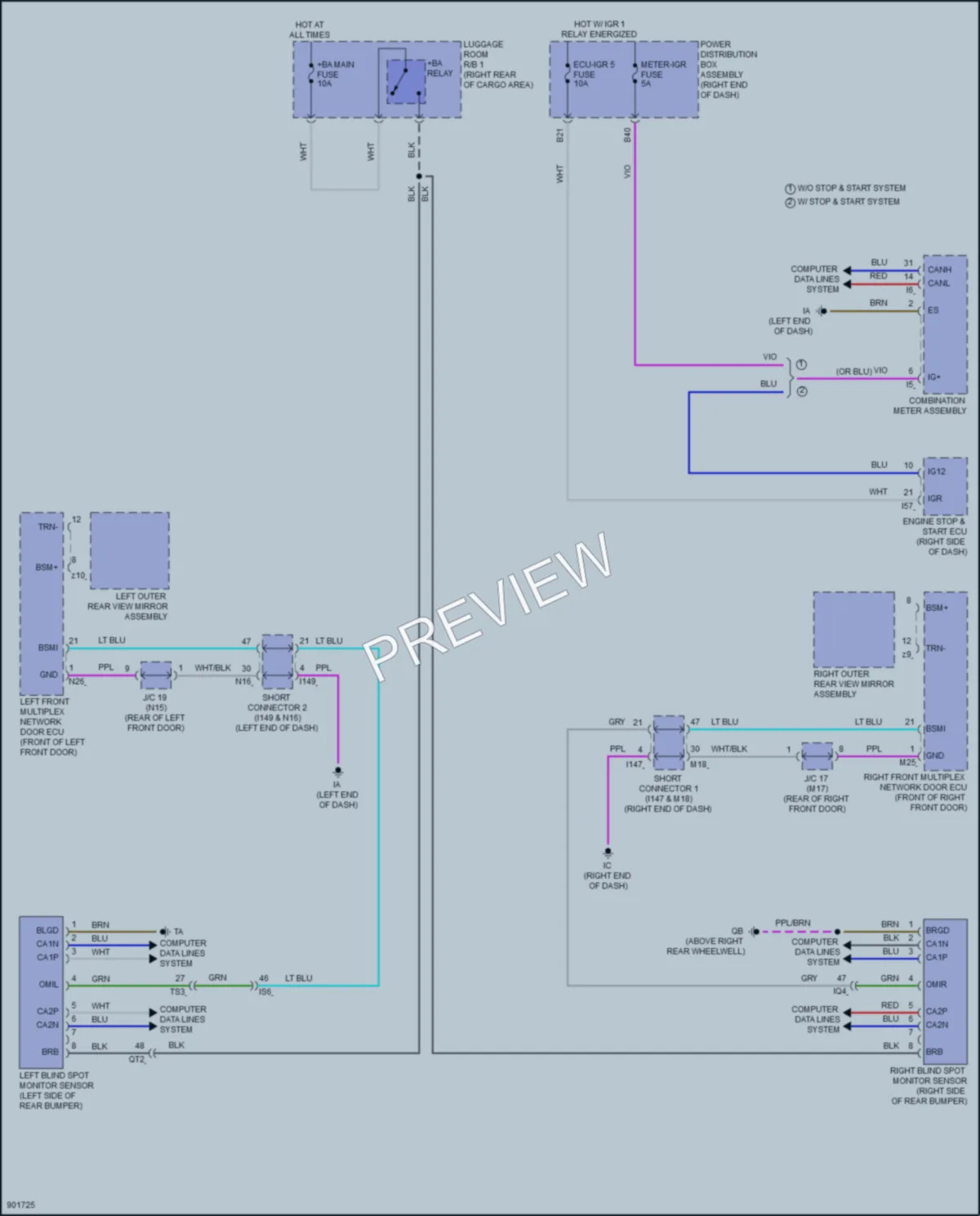 2025 Lexus LX700h Navigation wiring diagram preview