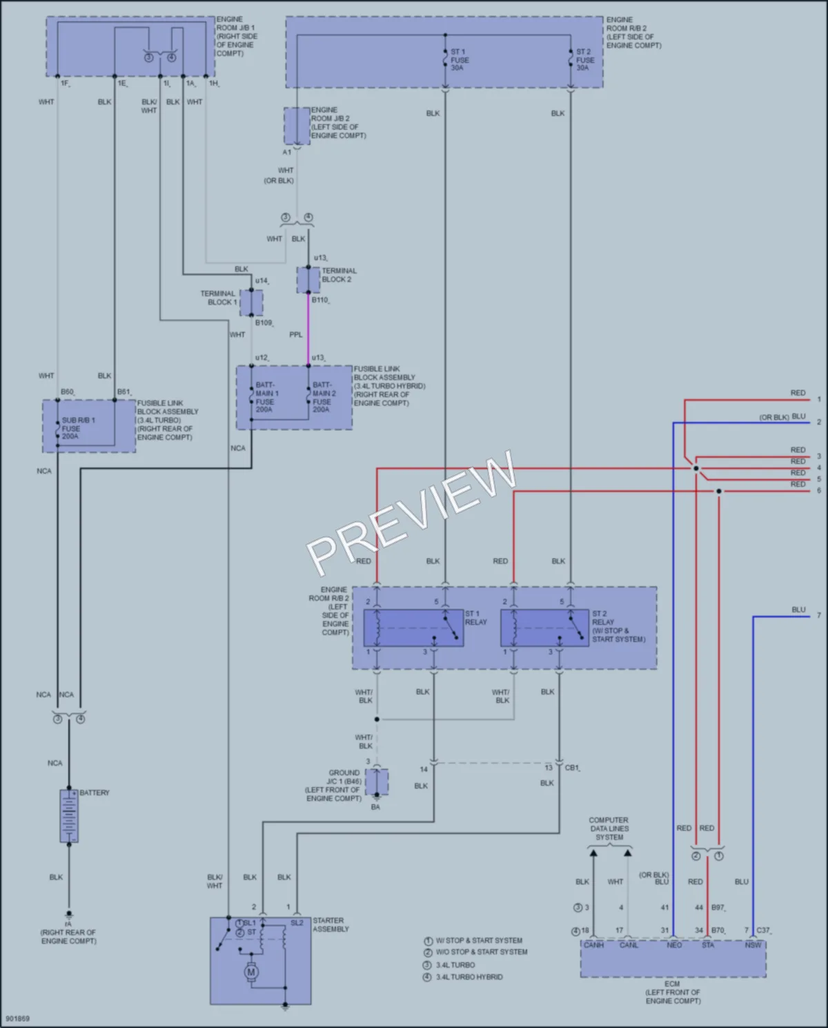 2025 Lexus LX700h Starting Charging wiring diagram preview
