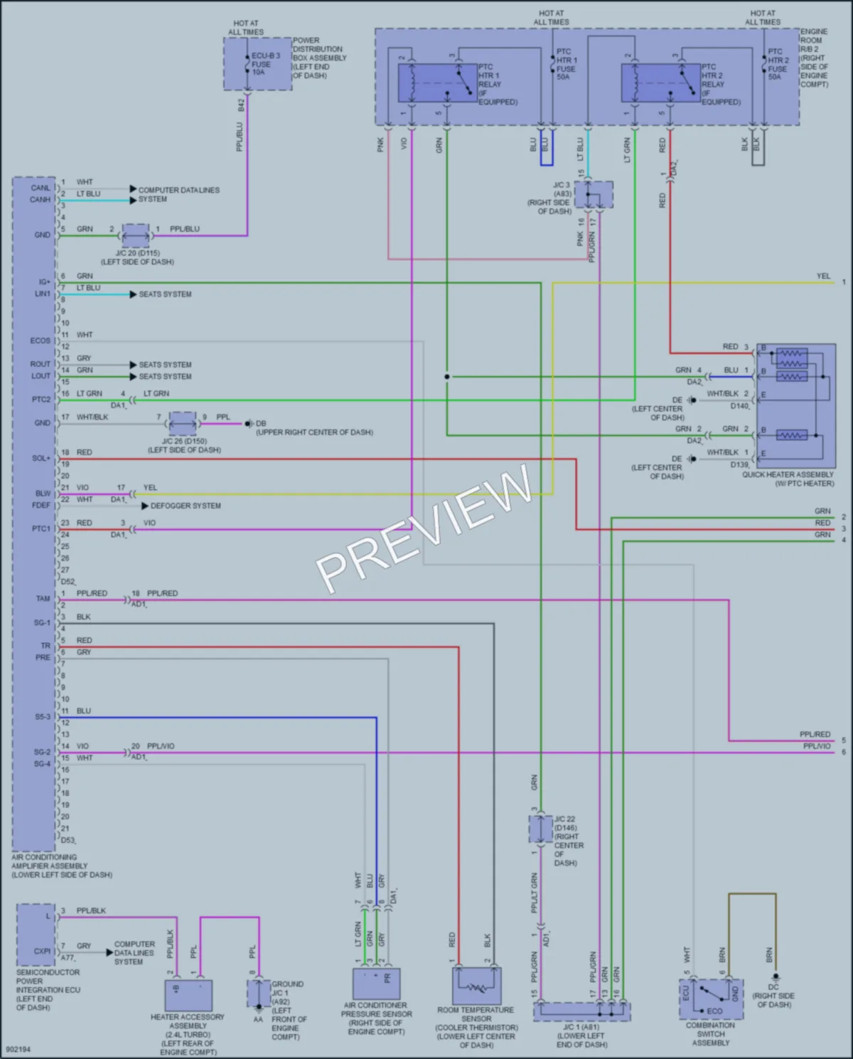 2025 Lexus NX250 Air Conditioning wiring diagram preview