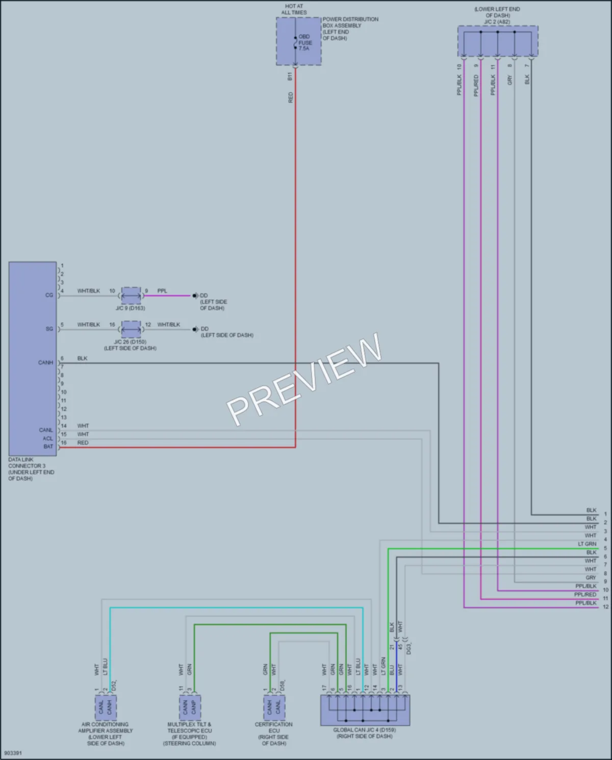 2025 Lexus NX250 Computer Data Lines wiring diagram preview