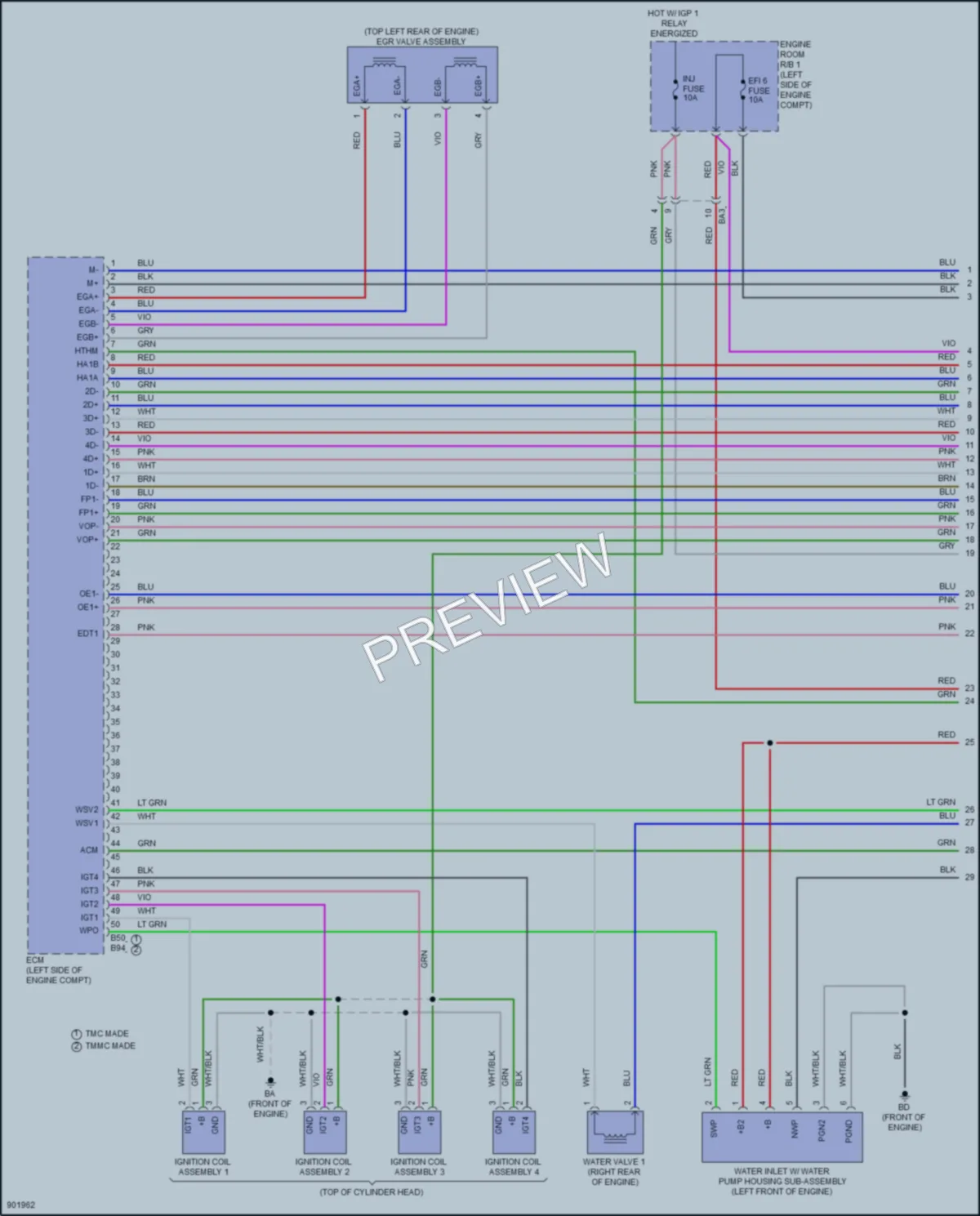 2025 Lexus NX250 Engine Performance wiring diagram preview