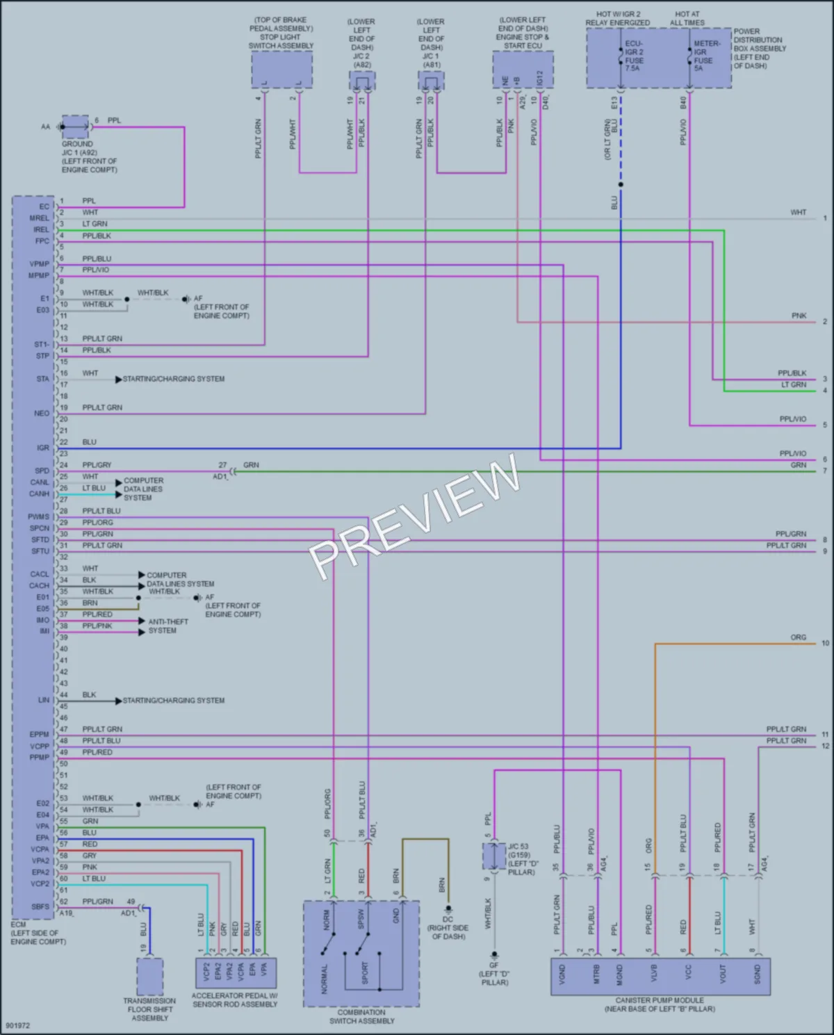 2025 Lexus NX350 Engine Performance wiring diagram preview