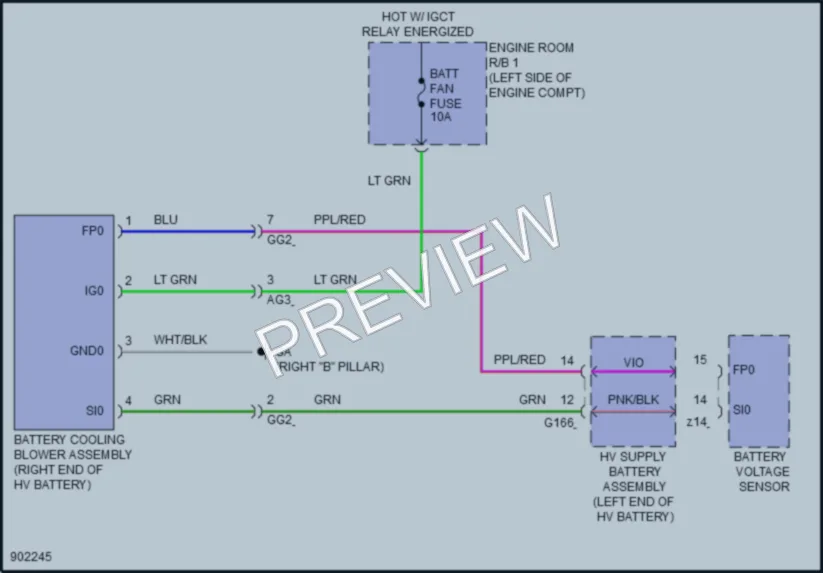 2025 Lexus NX350h Cooling Fan wiring diagram preview