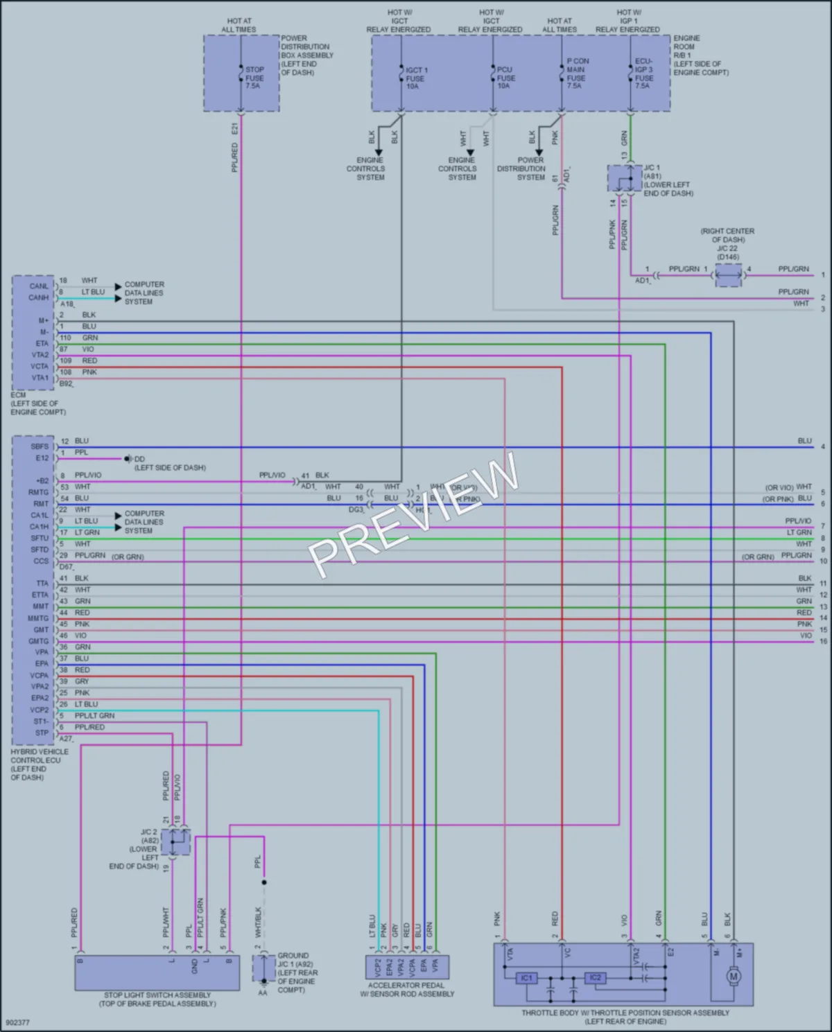 2025 Lexus NX350h Transmission wiring diagram preview