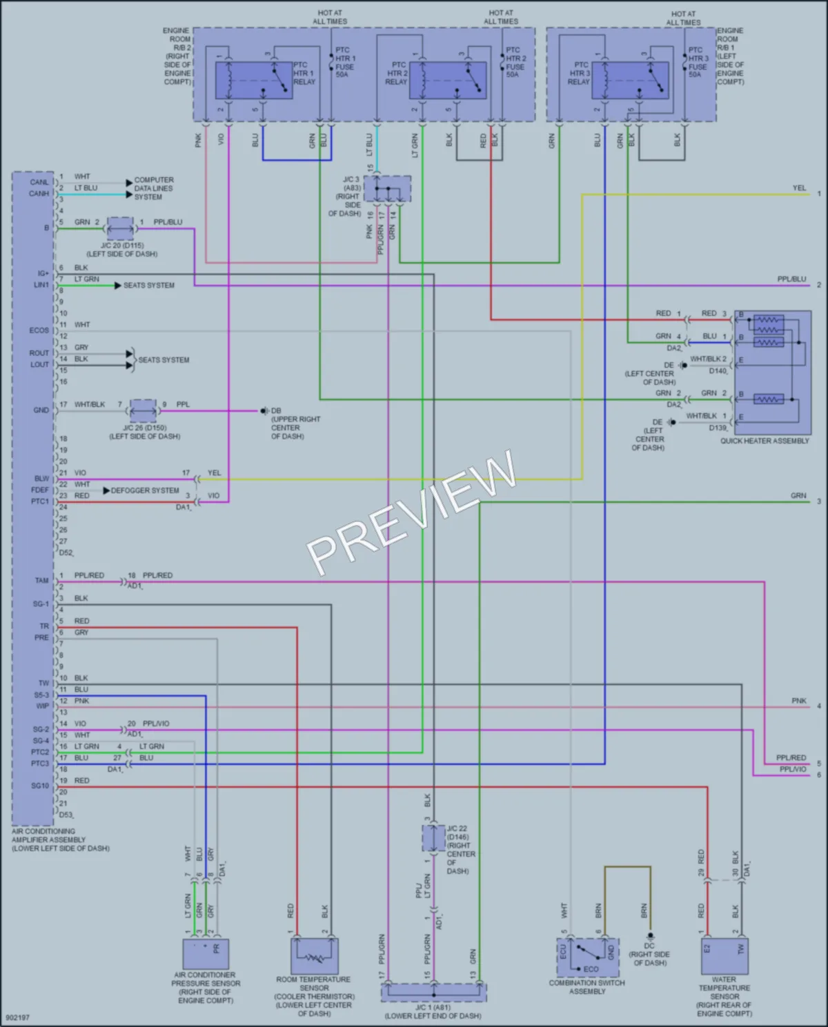 2025 Lexus NX450h Air Conditioning wiring diagram preview