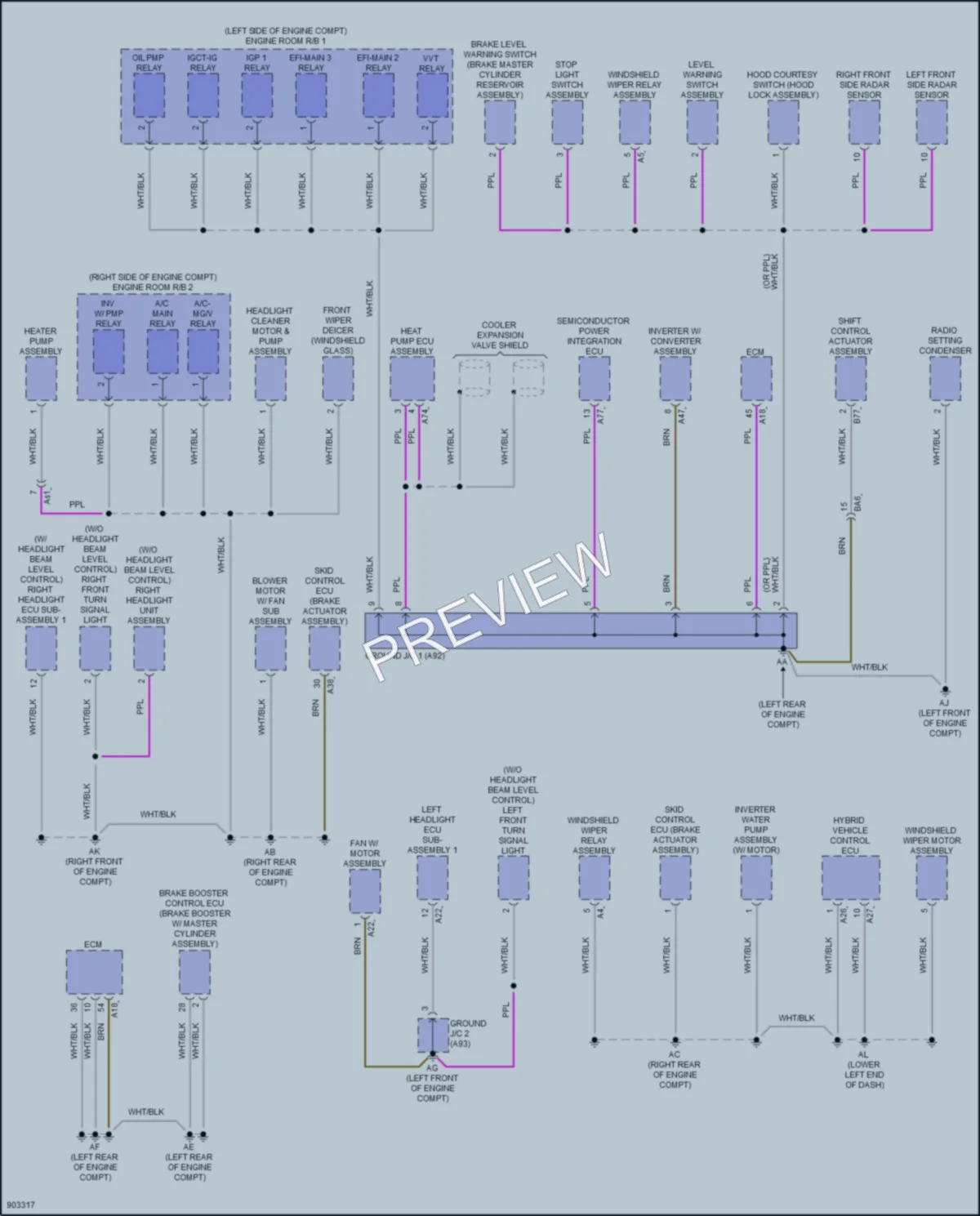 2025 Lexus NX450h Ground Distribution wiring diagram preview