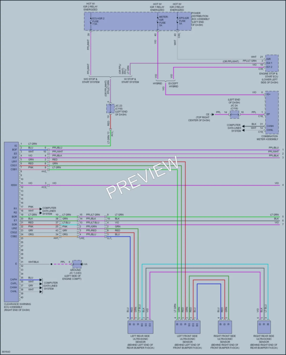2025 Lexus RX350 Navigation wiring diagram preview