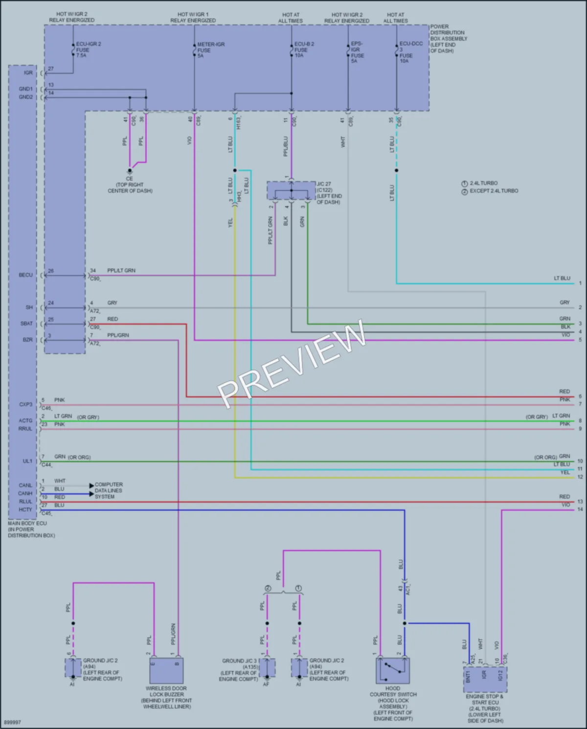 2025 Lexus RX350h Anti Theft wiring diagram preview