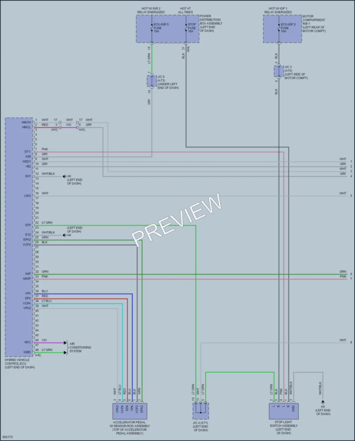 2025 Lexus RZ450e Engine Performance wiring diagram preview