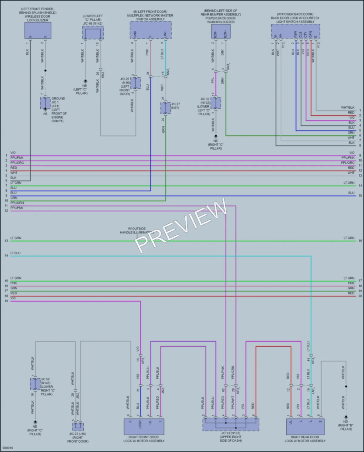2025 Lexus UX300h Anti Theft wiring diagram preview