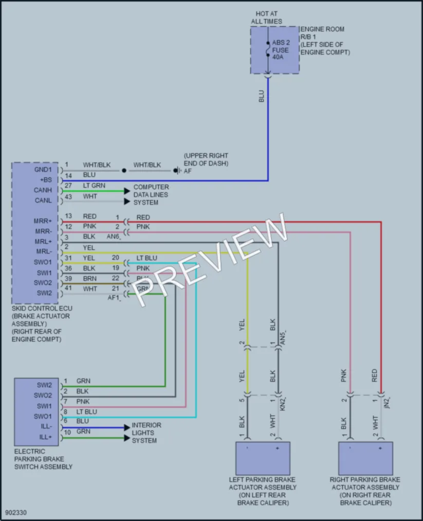 2025 Lexus UX300h Shift Interlock wiring diagram preview