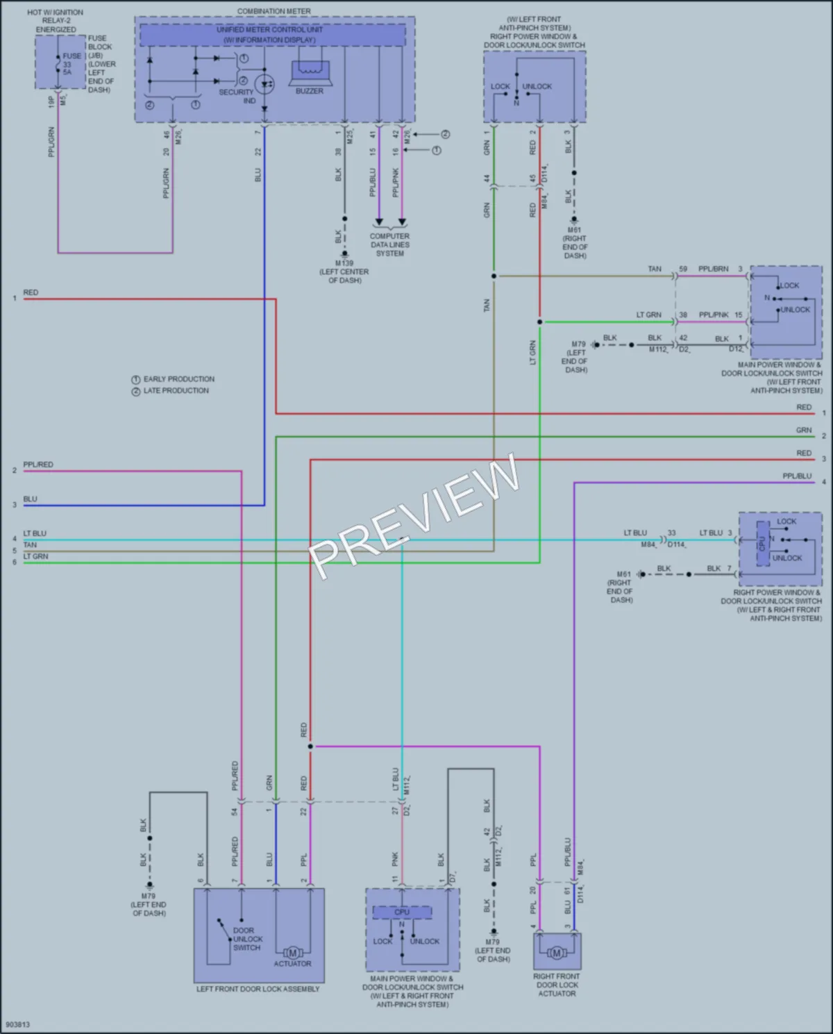2025 Nissan Altima Power Door Locks wiring diagram preview