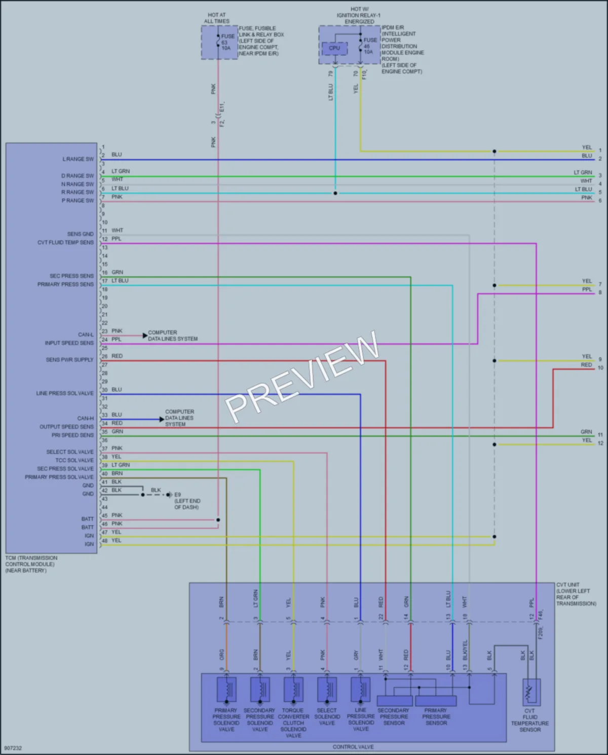 2025 Nissan Altima Transmission wiring diagram preview