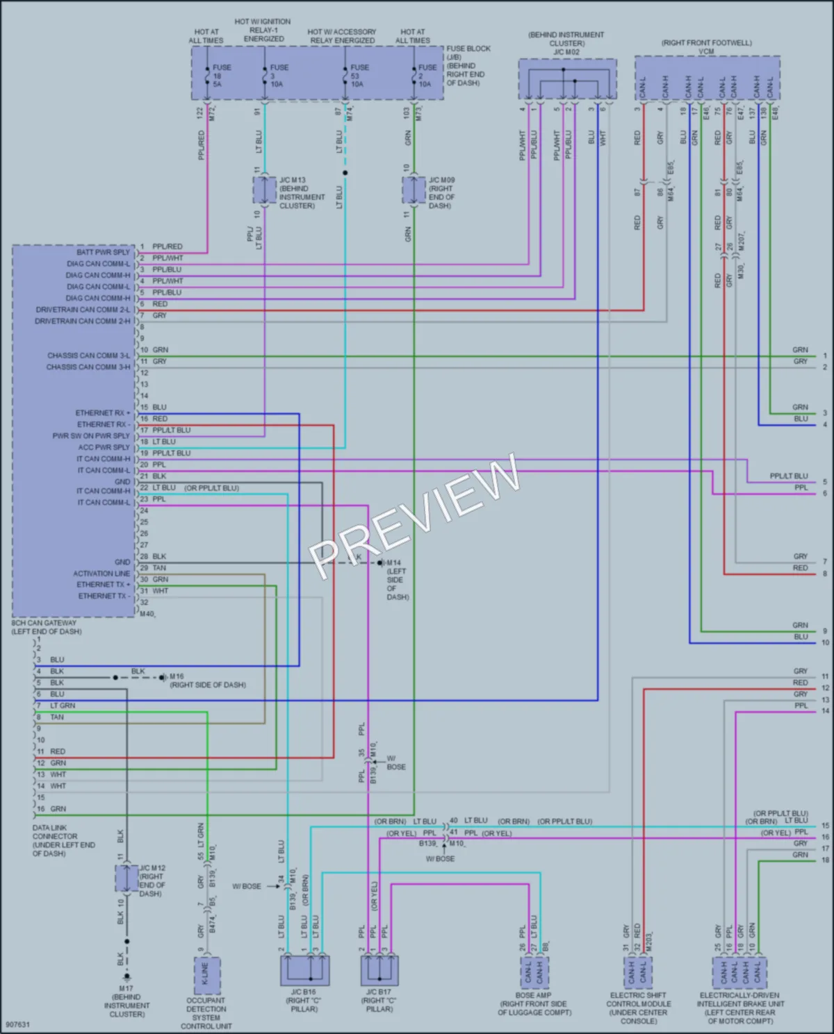 2025 Nissan Ariya Computer Data Lines wiring diagram preview