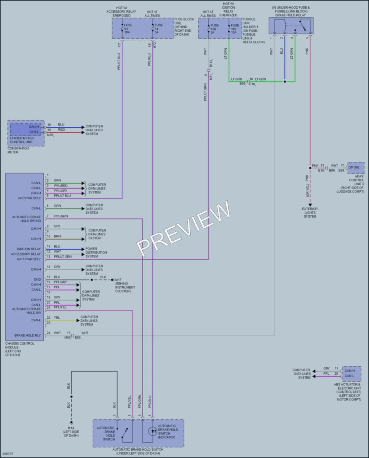 2025 Nissan Ariya Electronic Suspension wiring diagram preview
