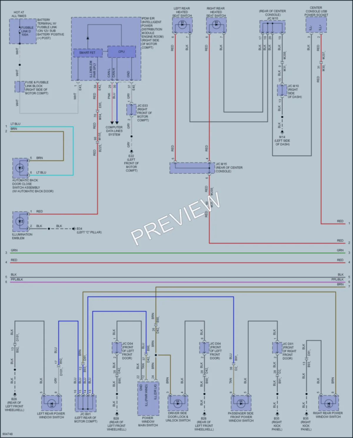2025 Nissan Ariya Interior Lights wiring diagram preview