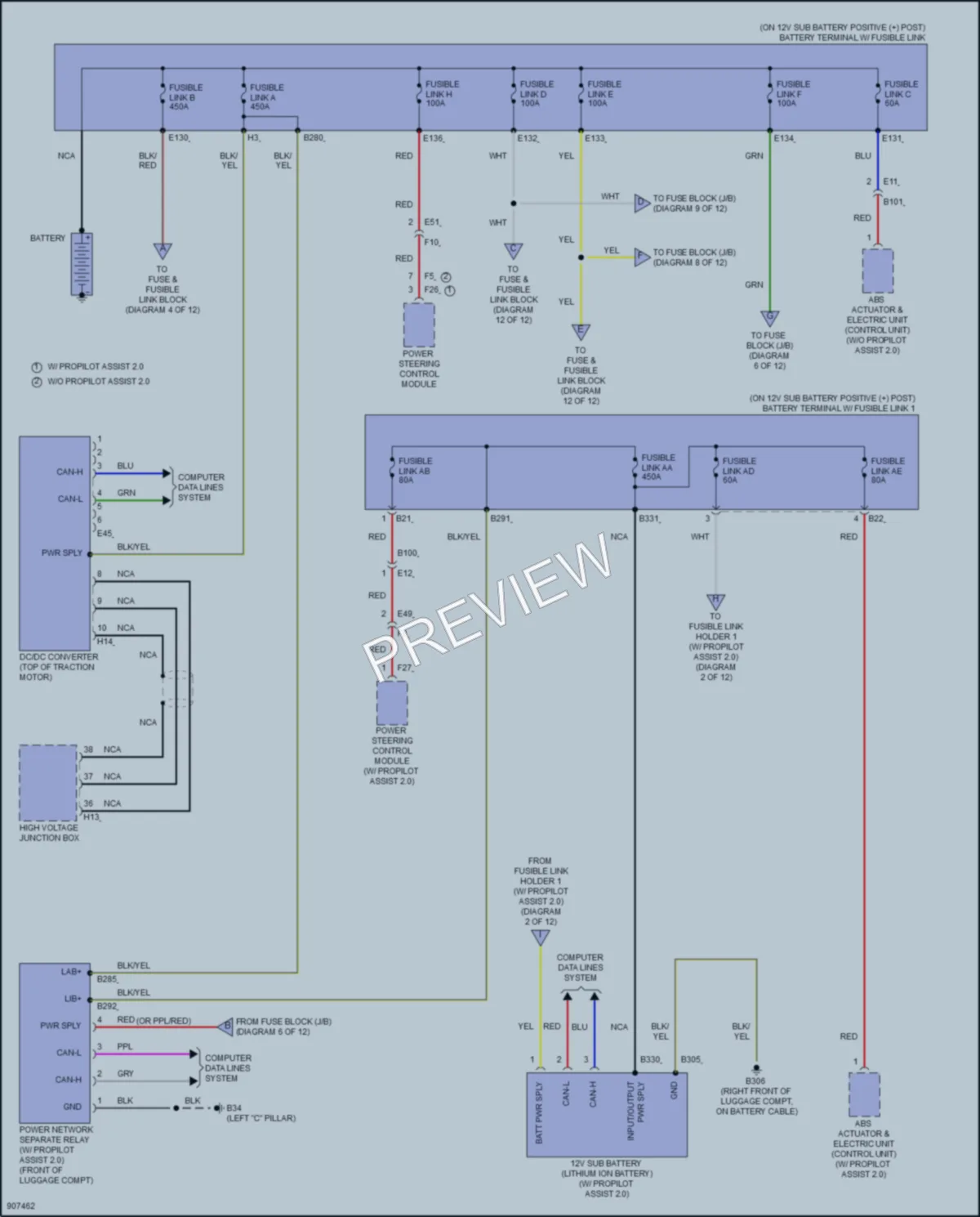 2025 Nissan Ariya Power Distribution wiring diagram preview