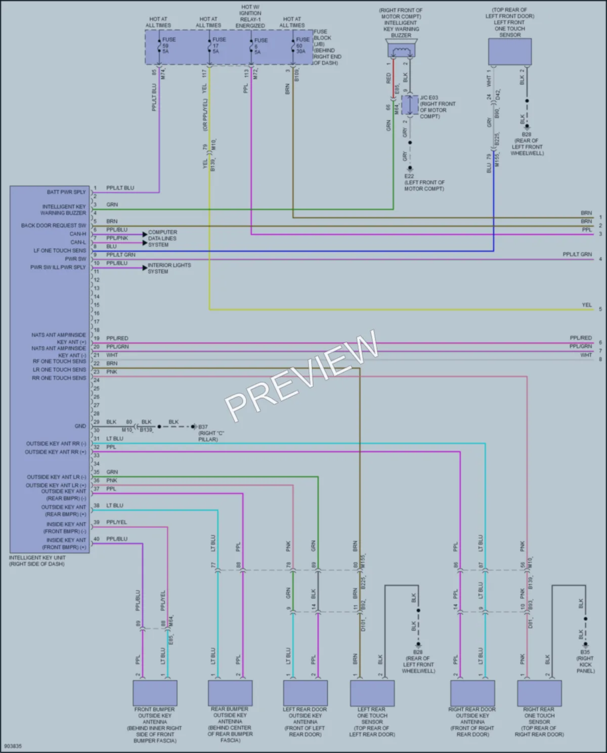 2025 Nissan Ariya Power Door Locks wiring diagram preview