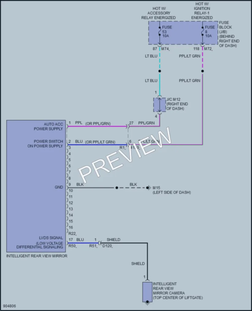 2025 Nissan Ariya Power Mirrors wiring diagram preview
