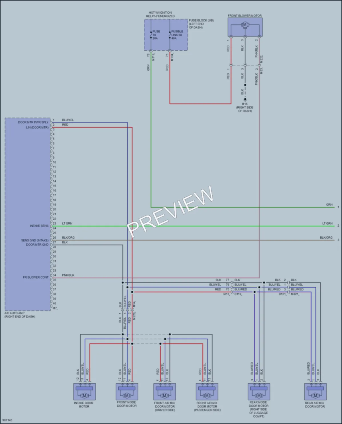 2025 Nissan Armada Air Conditioning wiring diagram preview