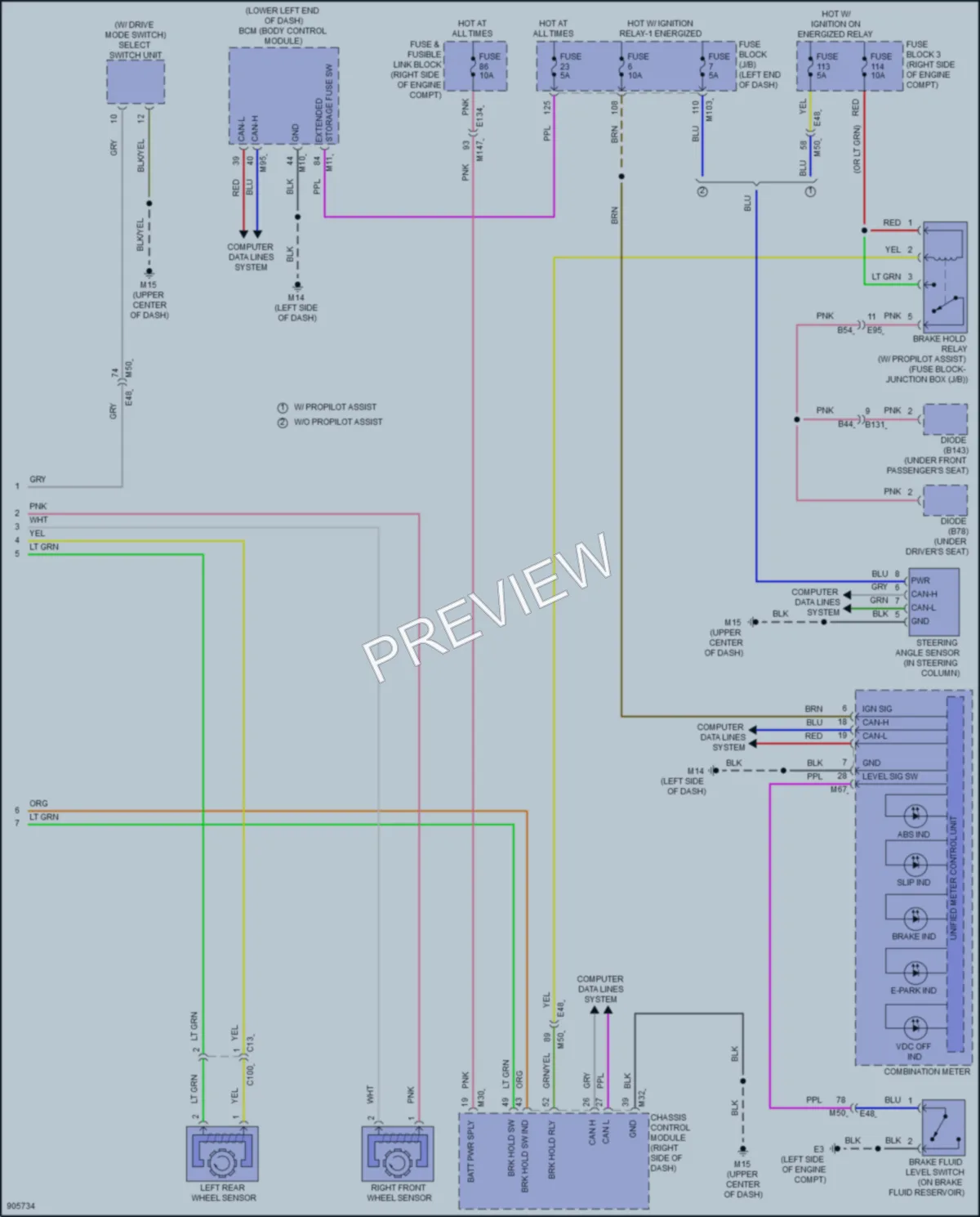 2025 Nissan Armada Anti Lock Brakes wiring diagram preview