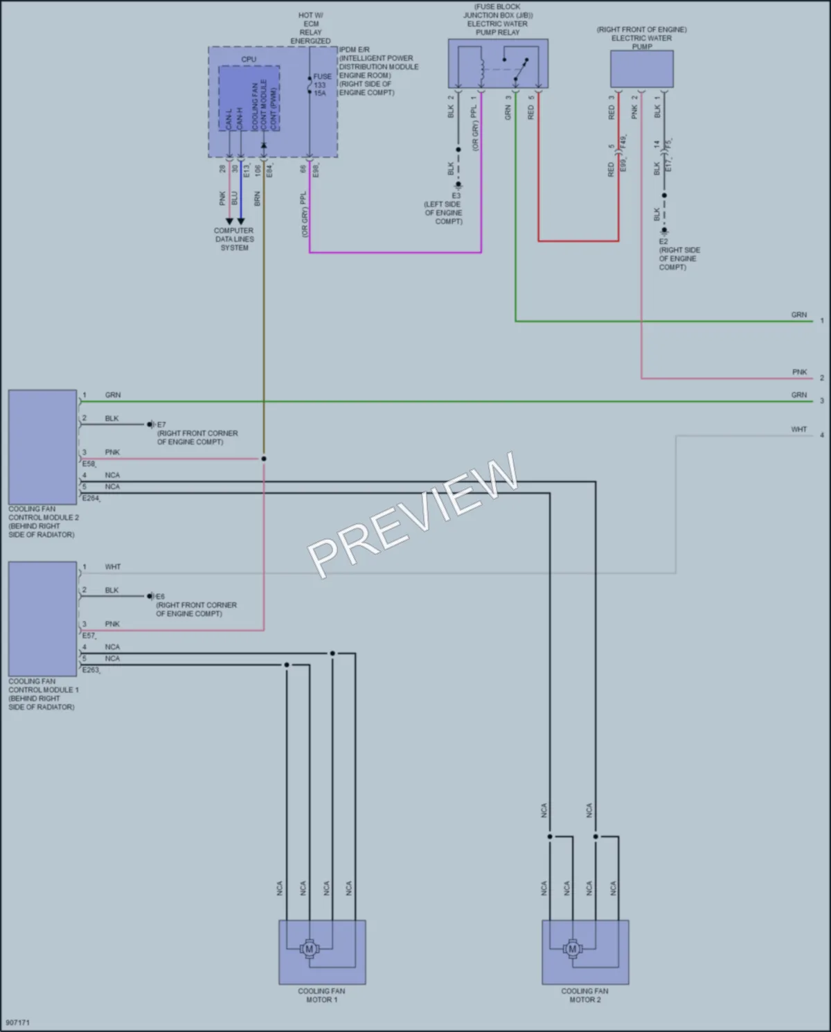 2025 Nissan Armada Cooling Fan wiring diagram preview
