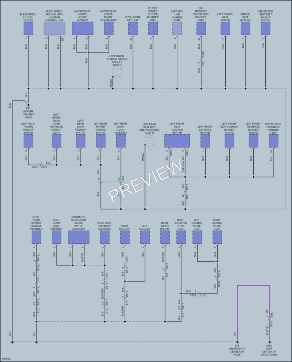 2025 Nissan Armada Ground Distribution wiring diagram preview