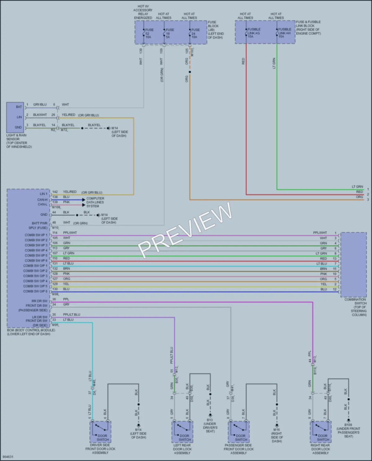2025 Nissan Armada Headlights wiring diagram preview