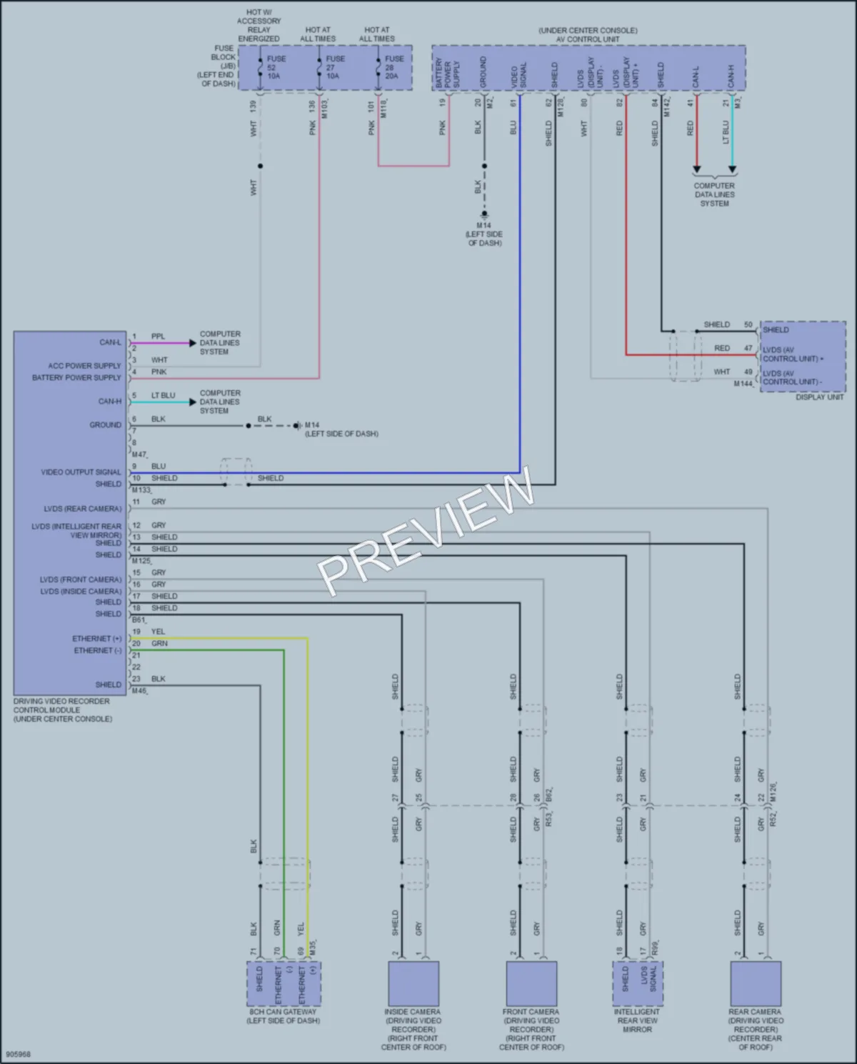 2025 Nissan Armada Navigation wiring diagram preview
