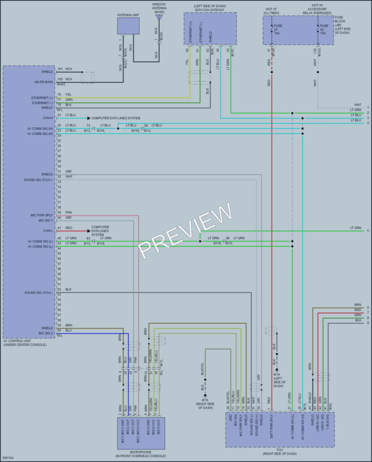2025 Nissan Armada Radio wiring diagram preview