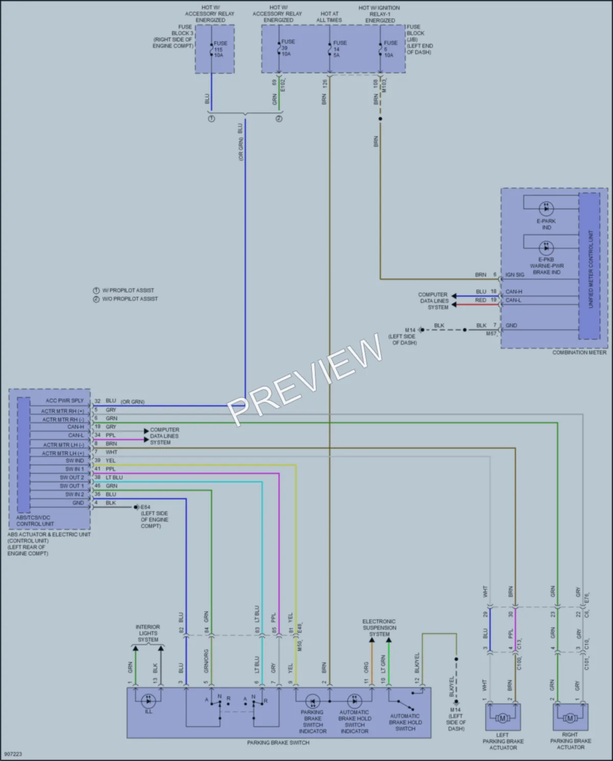 2025 Nissan Armada Shift Interlock wiring diagram preview